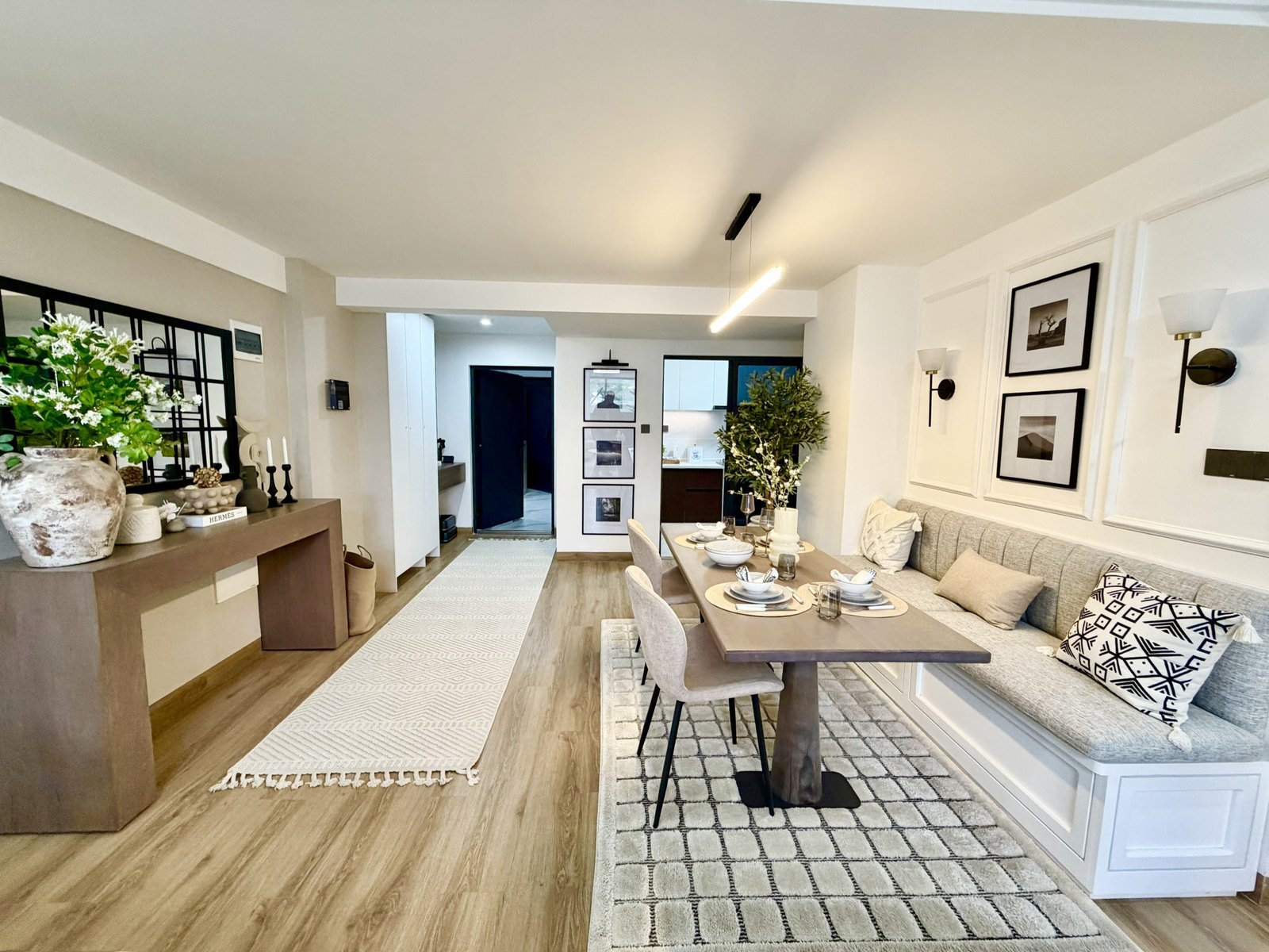 Stylish dining area of 2 Bedrooms At Marina Bay Phase 2 Apartments In Westlands