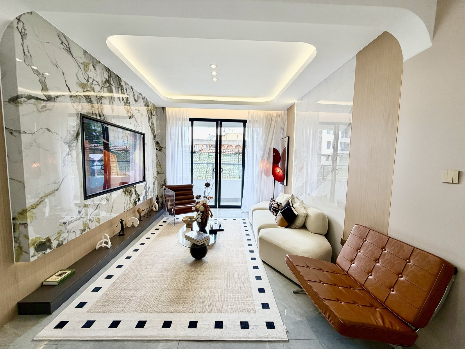 Living Room Area Of 2 Bedrooms At Diamond Bay Residences In Westlands