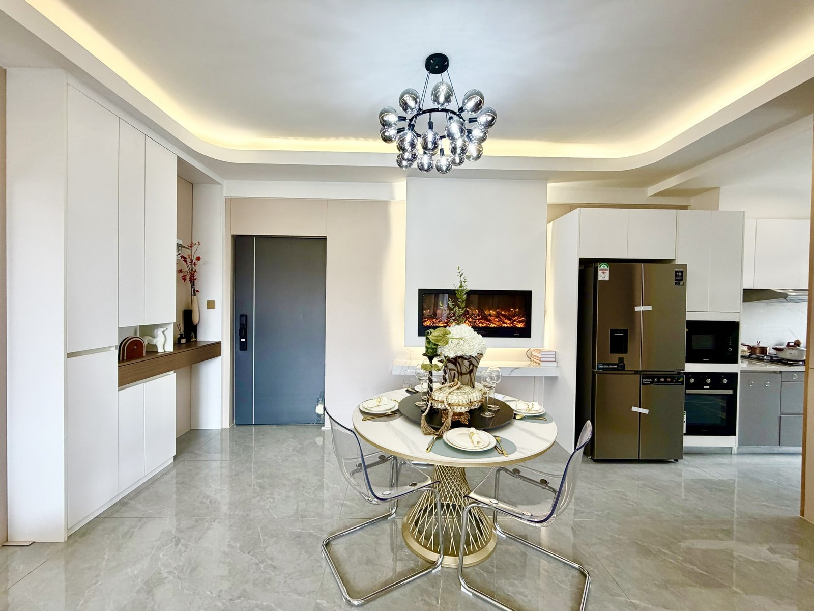 Elegant Dining Area Of 2 Bedrooms At Diamond Bay Residences In Westlands