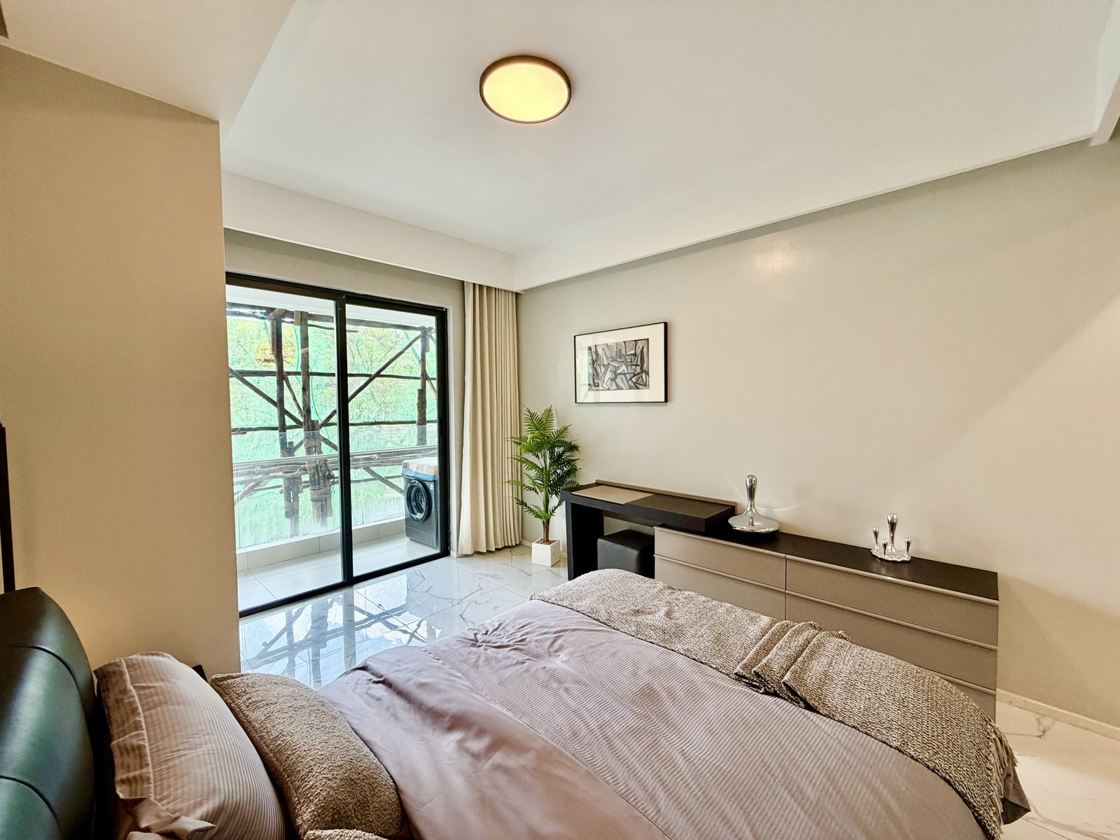 1 Bedrooms At Ilu Green Homes Apartments In Kilimani Bedroom Side view
