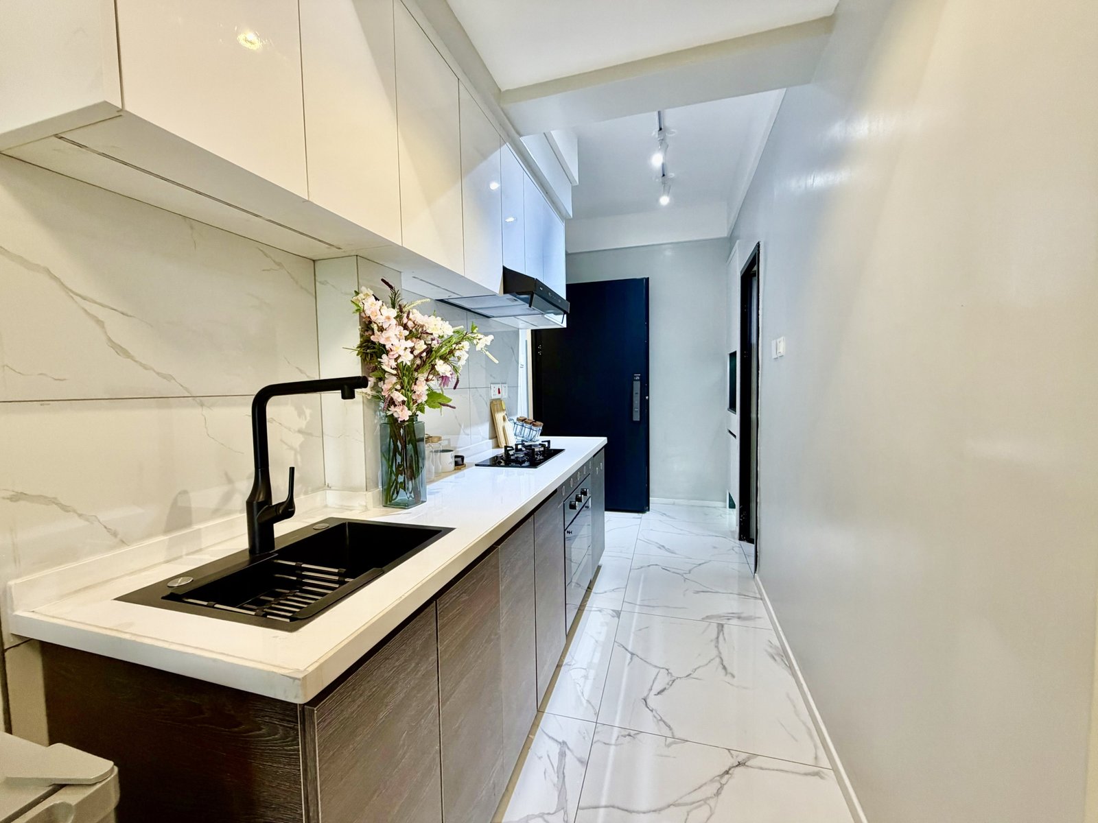 Modern Kitchen Area Of 1 Bedrooms At Ilu Green Homes Apartments In Kilimani