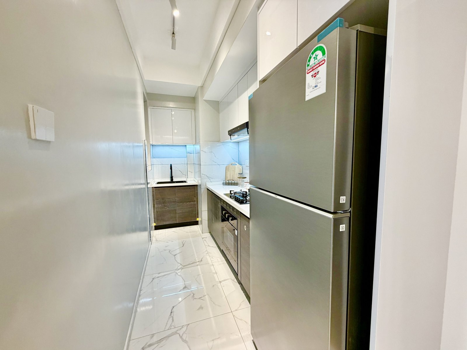 Kitchen Area of 1 Bedroom + Study At Ilu Green Homes Apartments In Kilimani