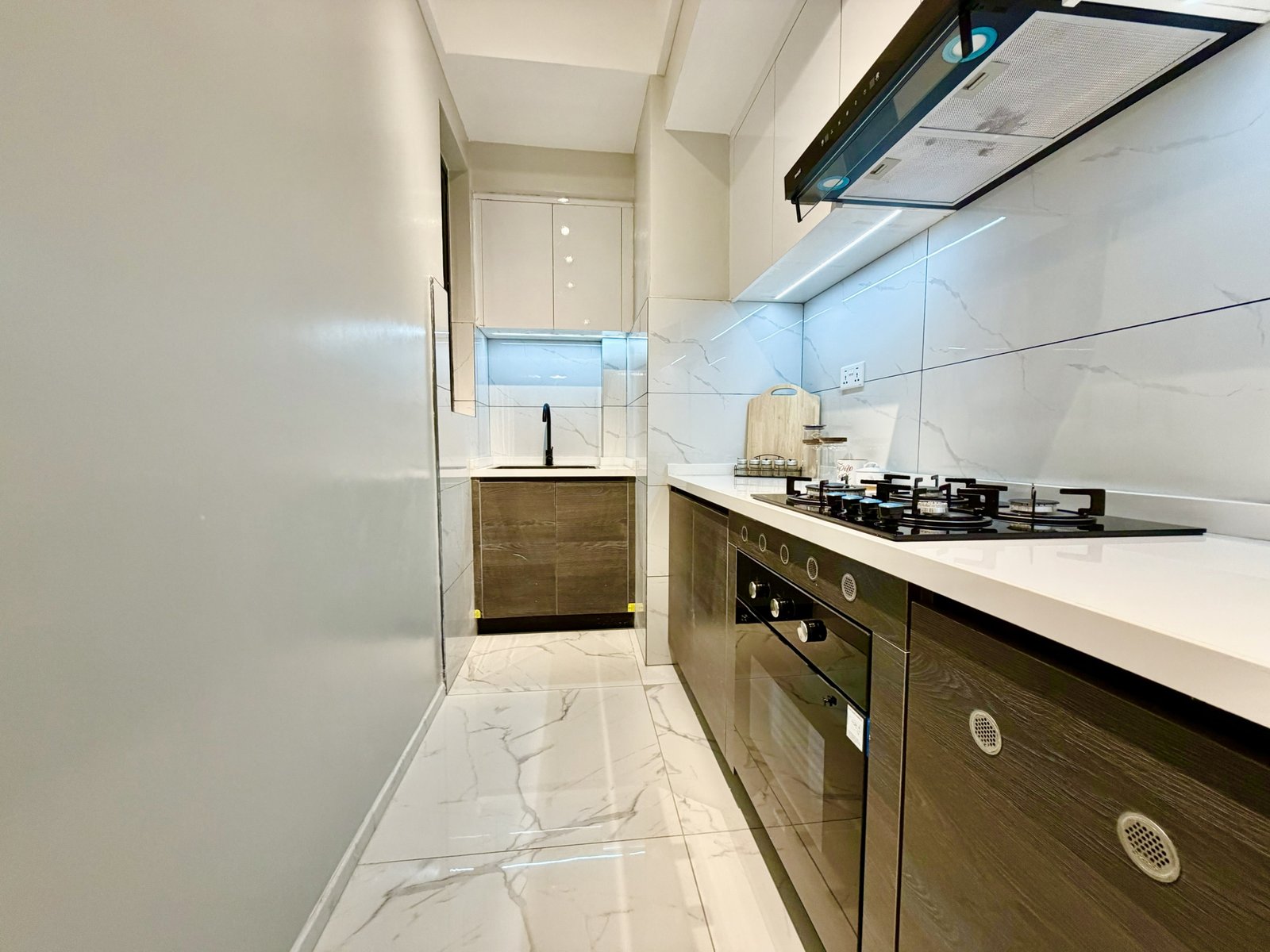 Kitchen of 1 Bedroom + Study At Ilu Green Homes Apartments In Kilimani