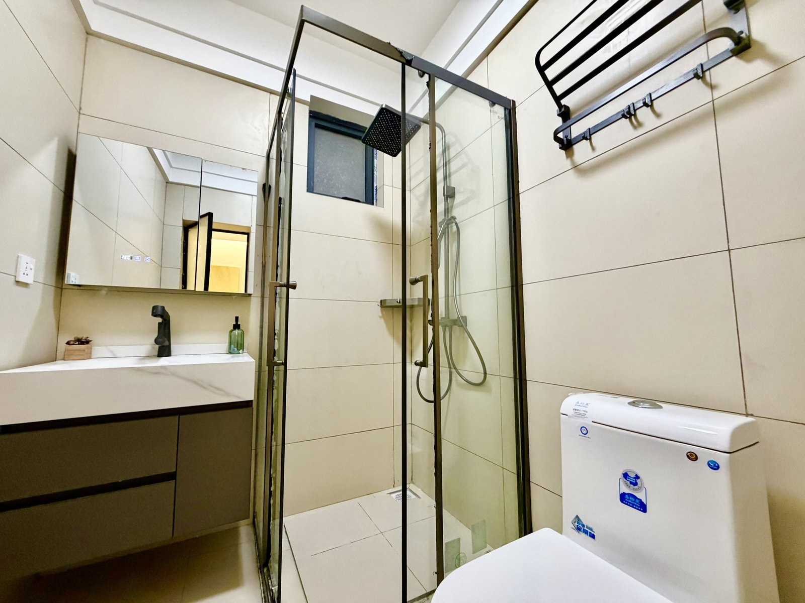 Bathroom Area of 1 Bedroom + Study At Ilu Green Homes Apartments In Kilimani