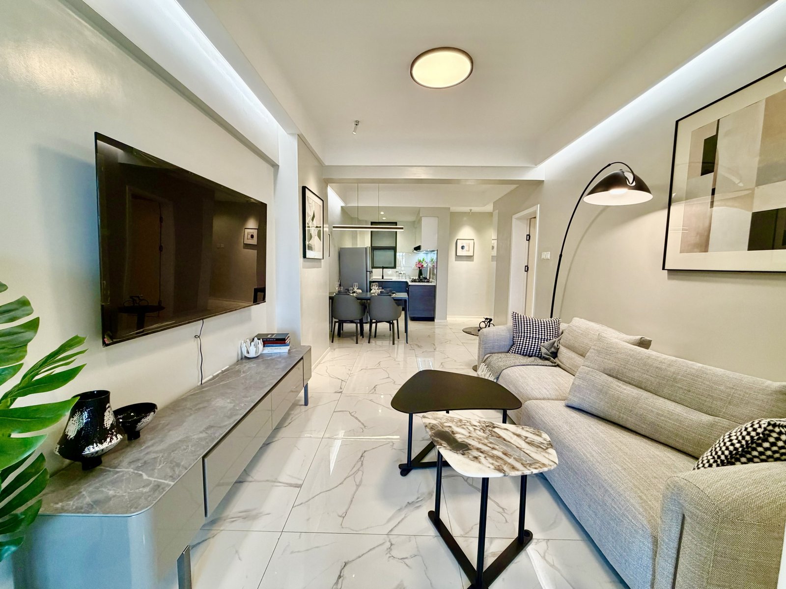 Living Room Of 2 Bedrooms At Ilu Green Homes Apartments In Kilimani Side View