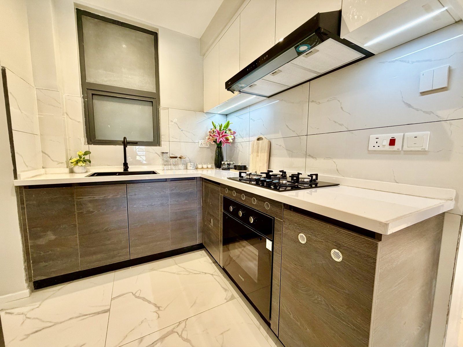 Spacious Kitchen Area Of 2 Bedrooms At Ilu Green Homes Apartments In Kilimani
