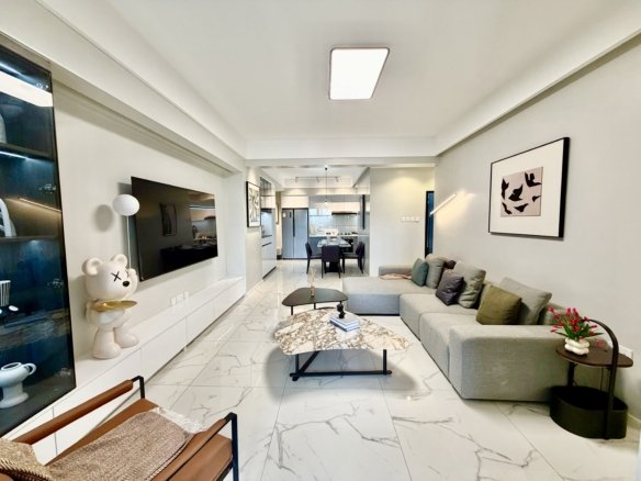 Spacious Living Room Area of 4 bedrooms At Ilu Green Homes Apartments In Kilimani
