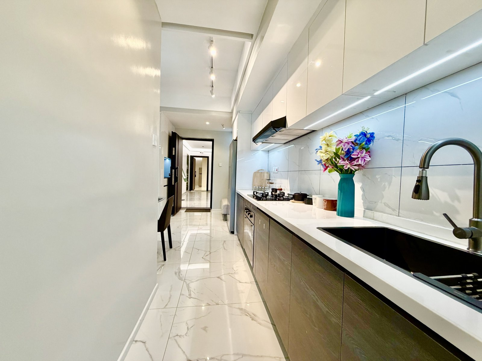 Spacious Kitchen Area of 4 bedrooms At Ilu Green Homes Apartments In Kilimani