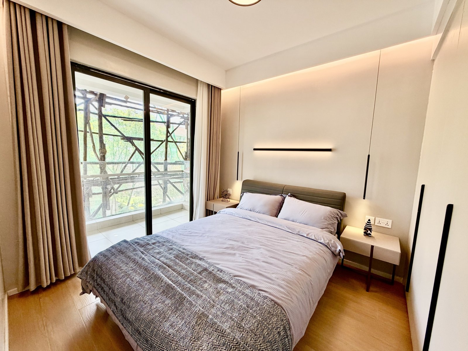 Stylish Bedroom of 3 bedrooms At Ilu Green Homes Apartments In Kilimani