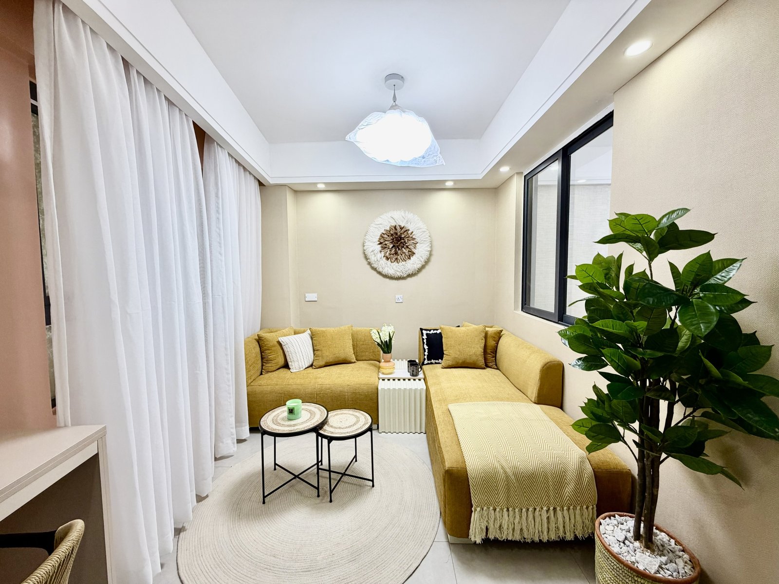 Elegant living room area of