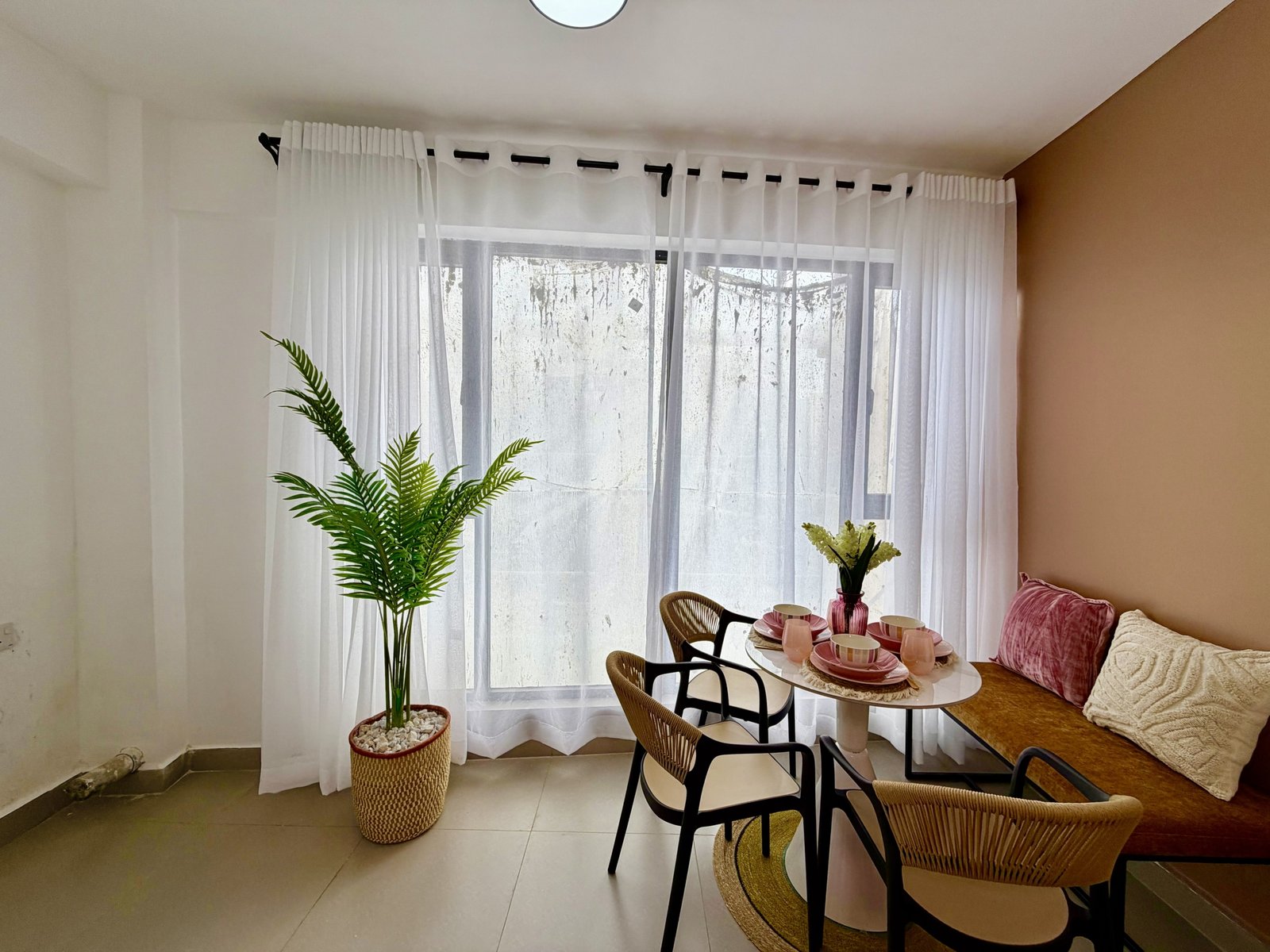 Elegant dining room of 1 Bedrooms At Emerald Residences In Kilimani