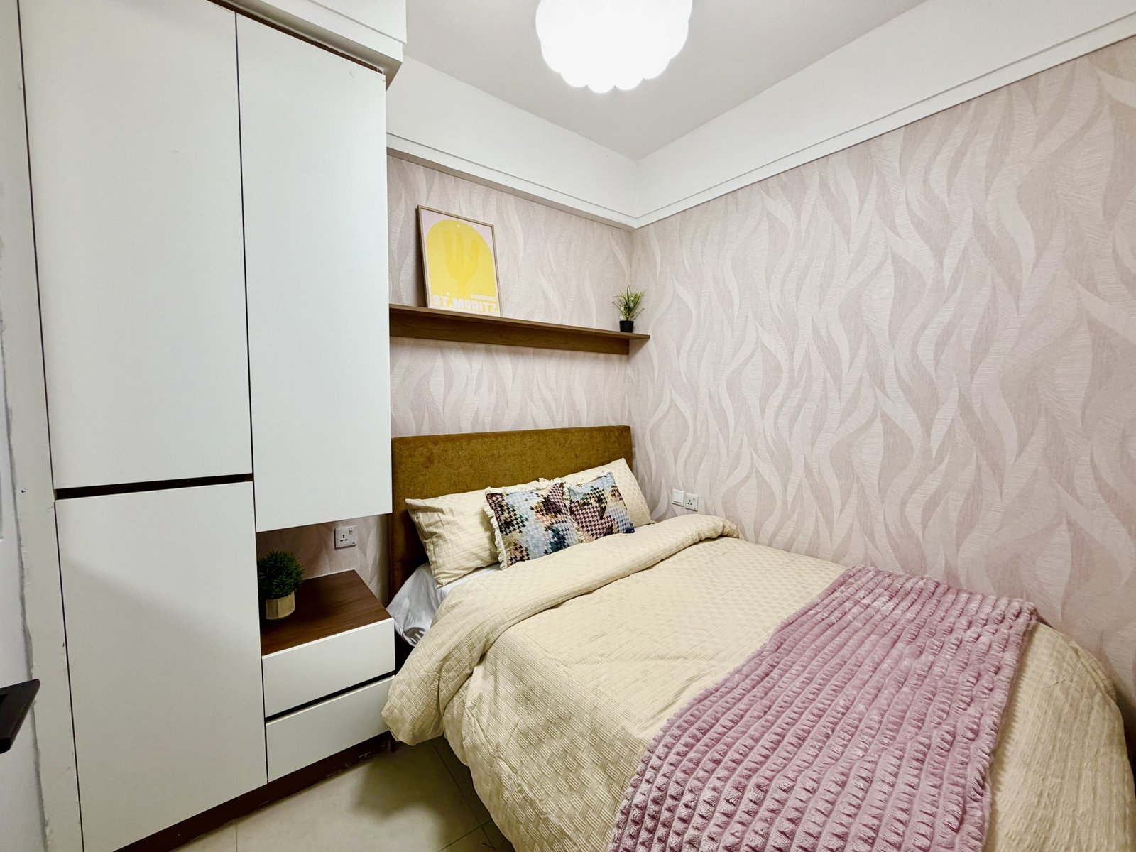 Elegant bedroom area of 1 Bedrooms At Emerald Residences In Kilimani