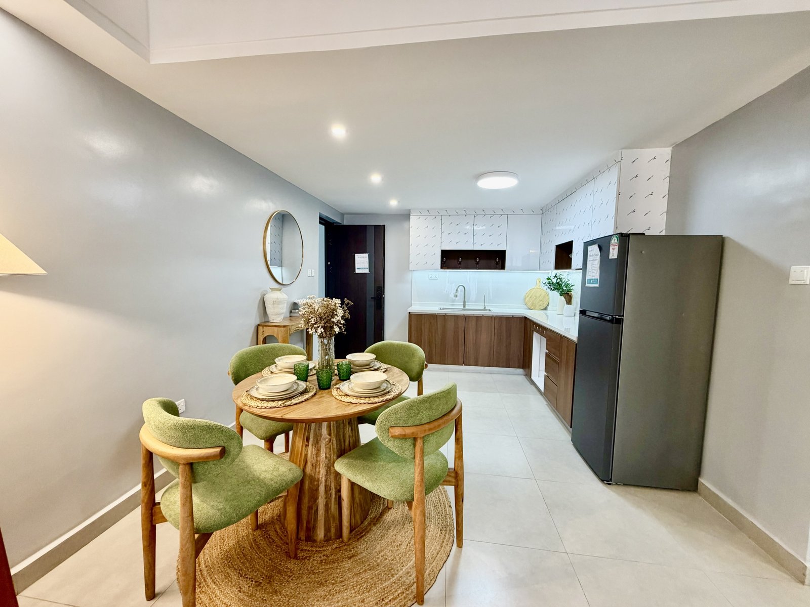 Stylish Dining area of 2 bedrooms at Emerald Residences In Kilimani