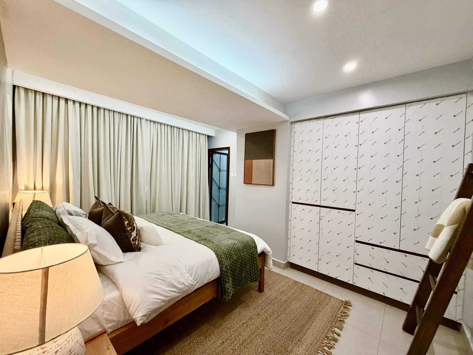 Master bedroom of 2 bedrooms at Emerald Residences In Kilimani Front view