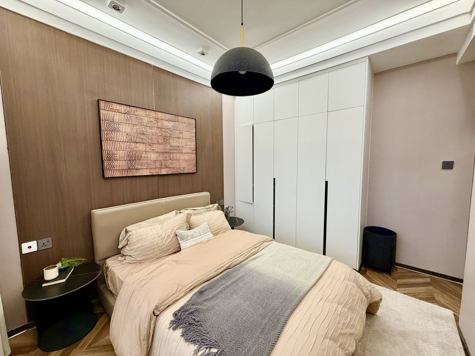 Bedroom area of 3 Bedrooms At ONLYOU Elgeyo Apartments In Kilimani