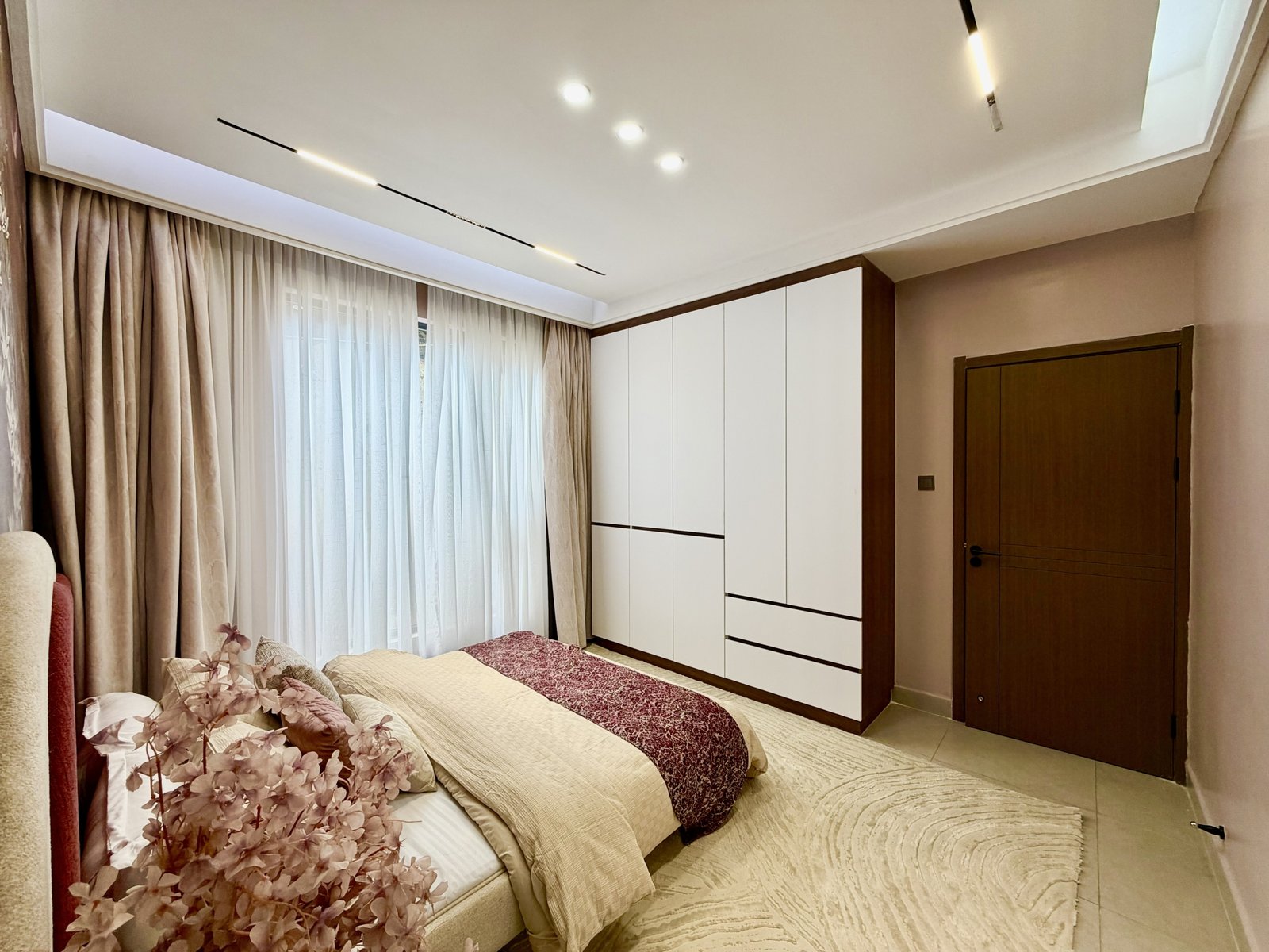 Bedroom area of 2 bedrooms At Skyline Residence Apartments In Westlands