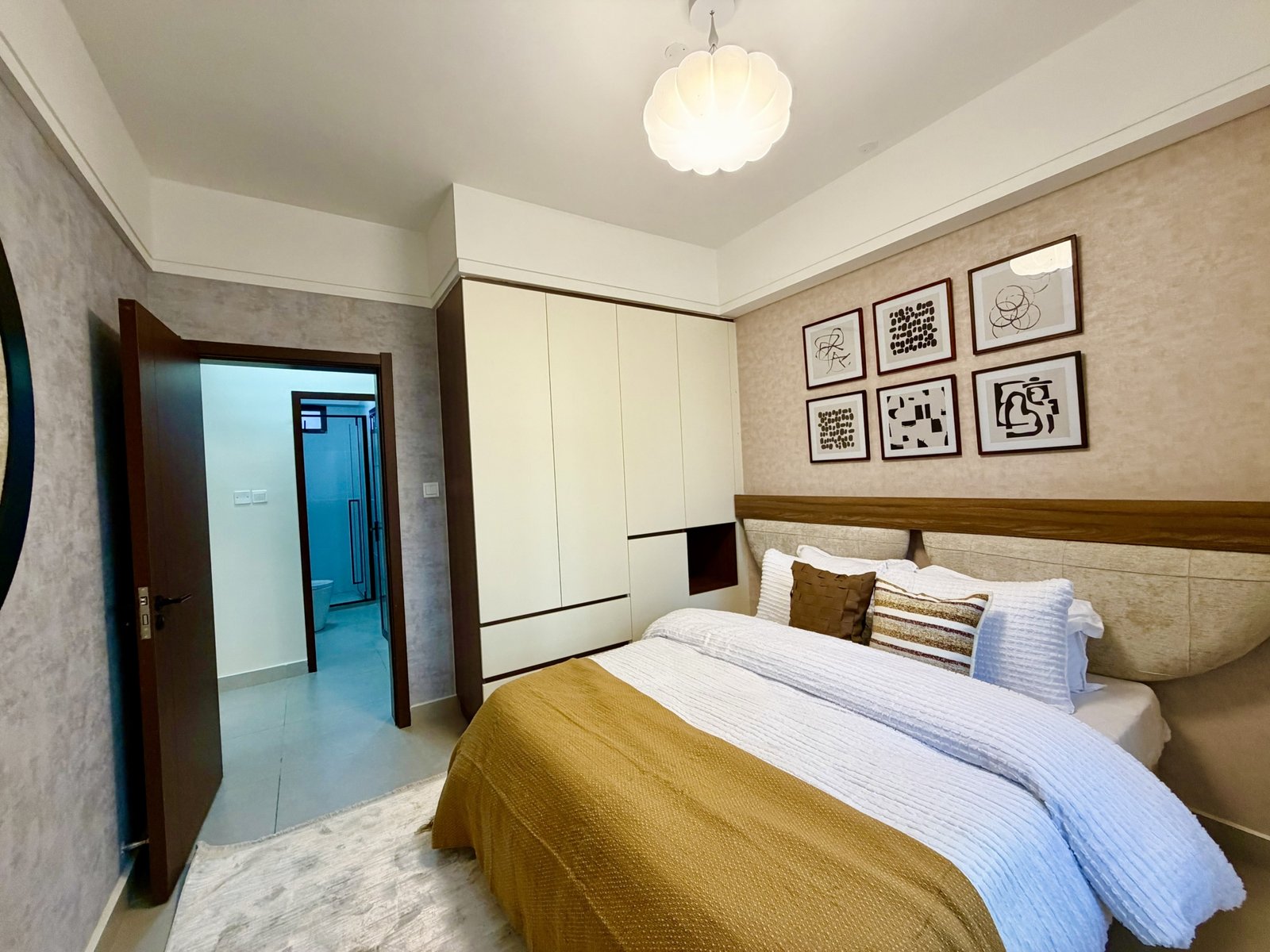 master bedroom side view of 1 Bedrooms At Skyline Apartments In Kilimani