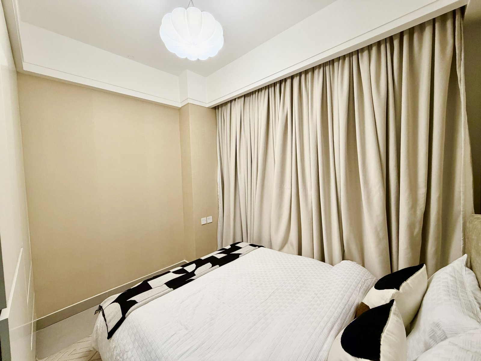 bedroom area front view of 2 bedrooms at Skyline Apartments In Kilimani
