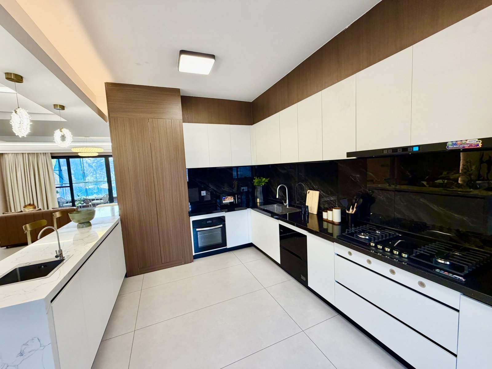 Kitchen area of 5 bedrooms at ONLYOU Elgeyo Apartments In Kilimani