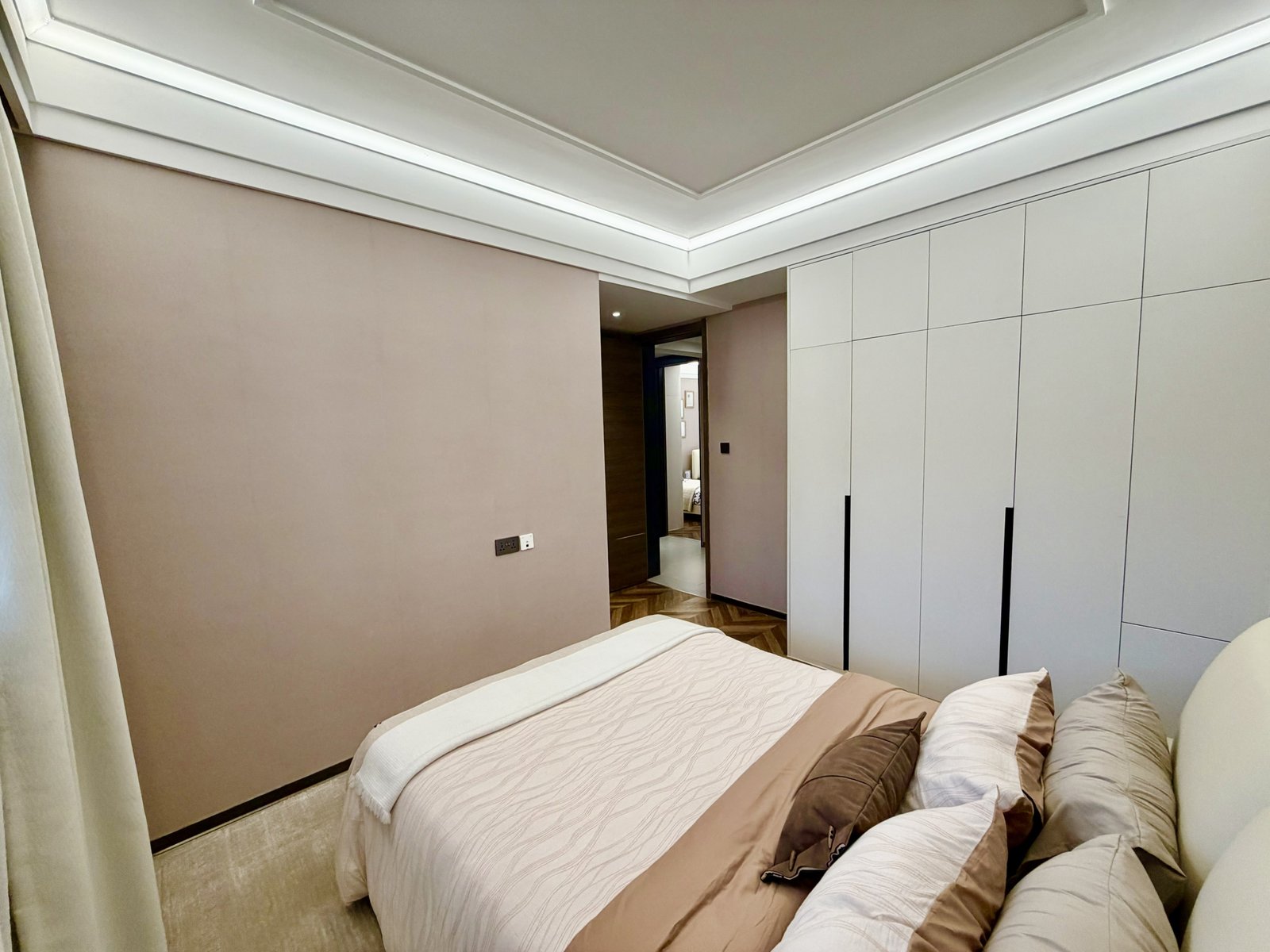 Bedroom area front view at ONLYOU Elgeyo Apartments In Kilimani