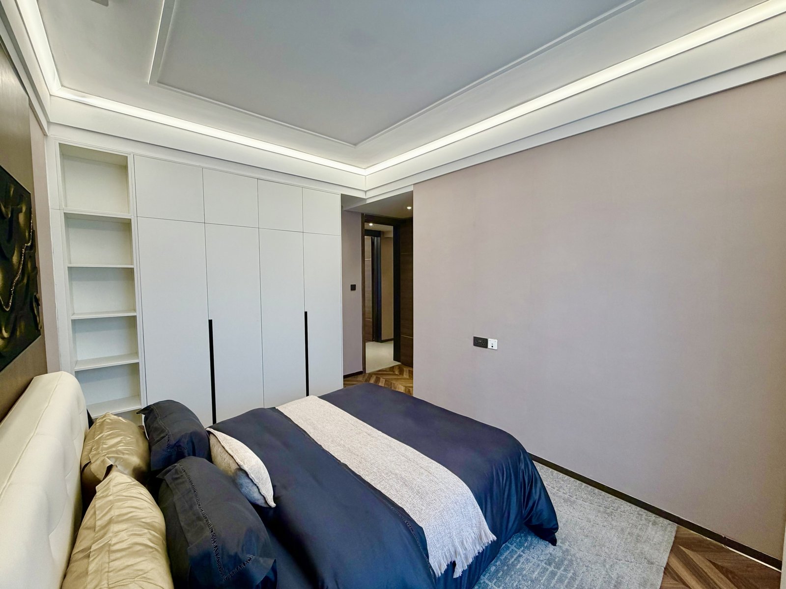bedroom room are side view at ONLYOU Elgeyo Apartments In Kilimani