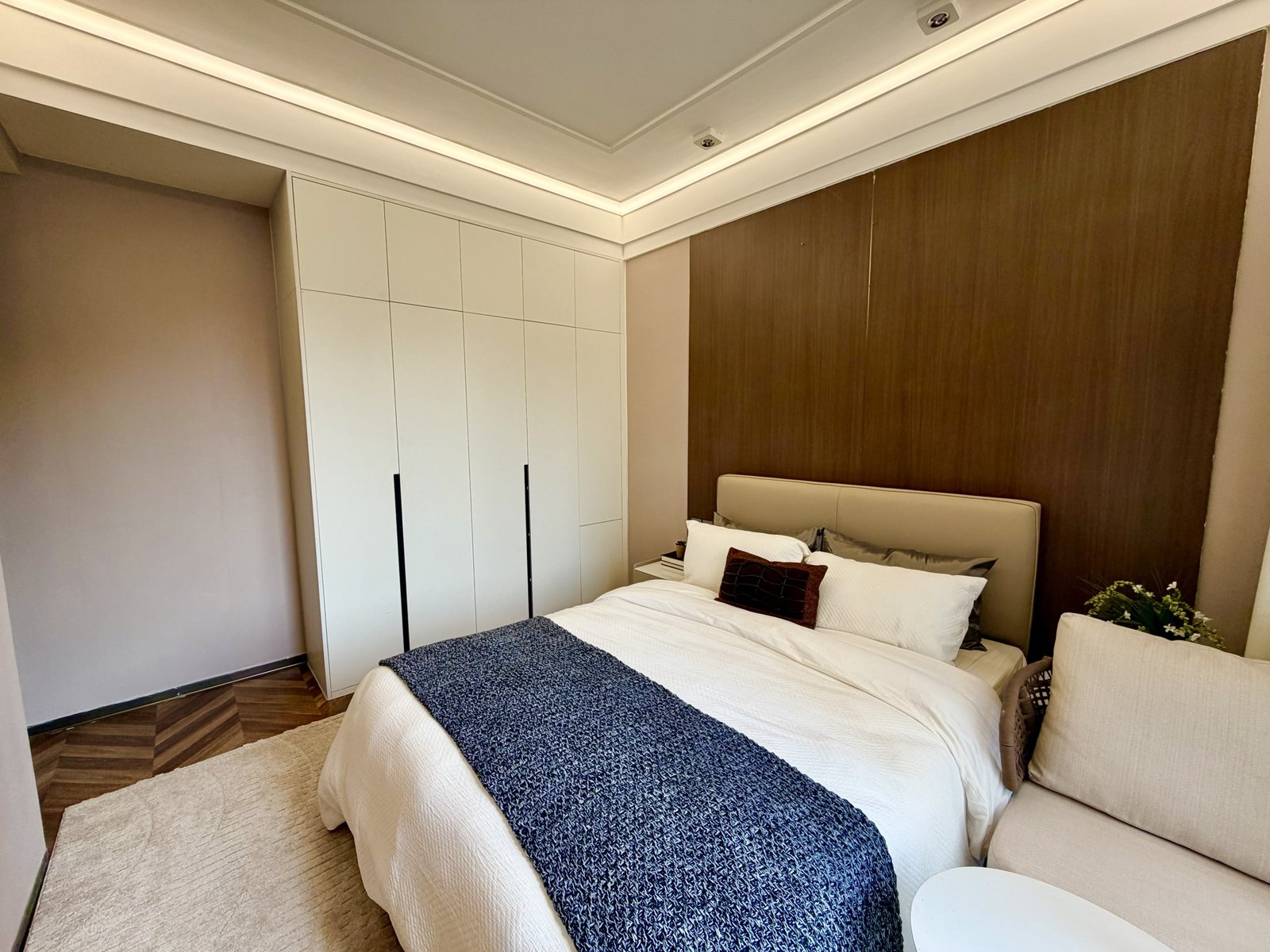 guest bed front view of 5 bedrooms at ONLYOU Elgeyo Apartments In Kilimani
