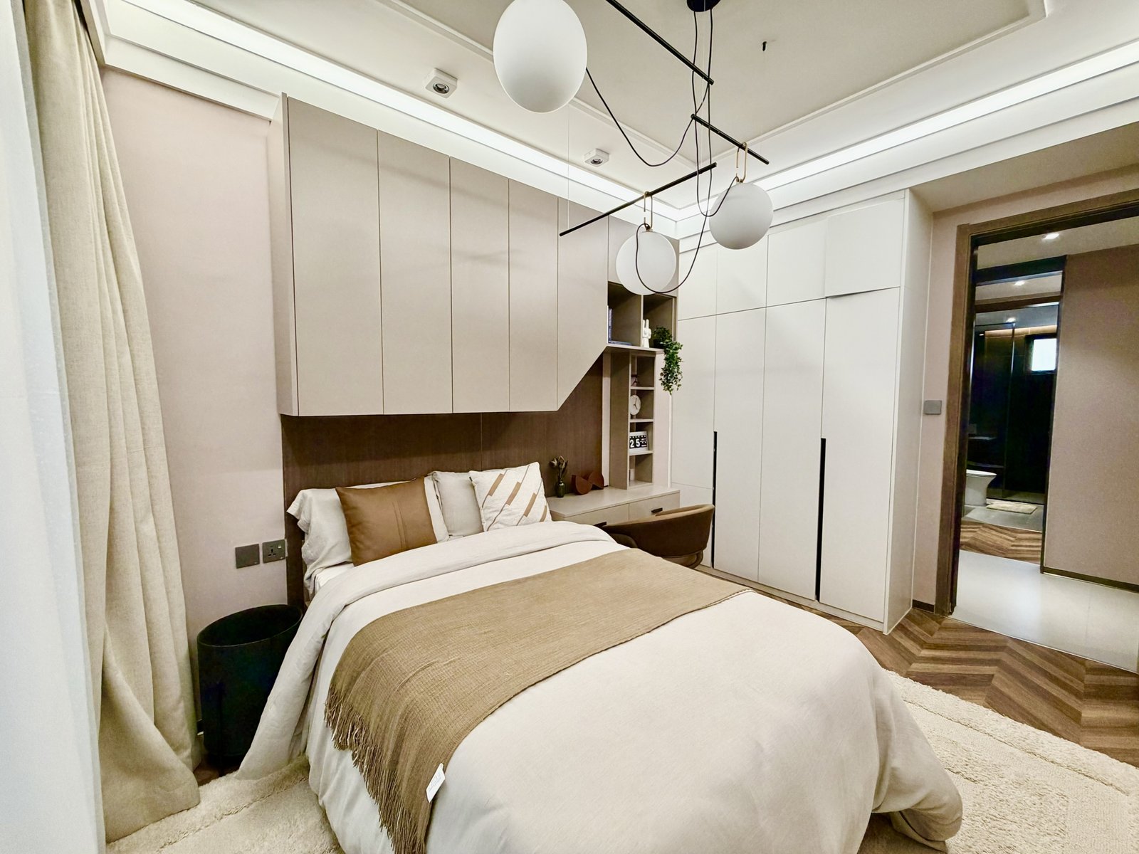 bedroom area of 4 Bedrooms At ONLYOU Elgeyo Apartments In Kilimani