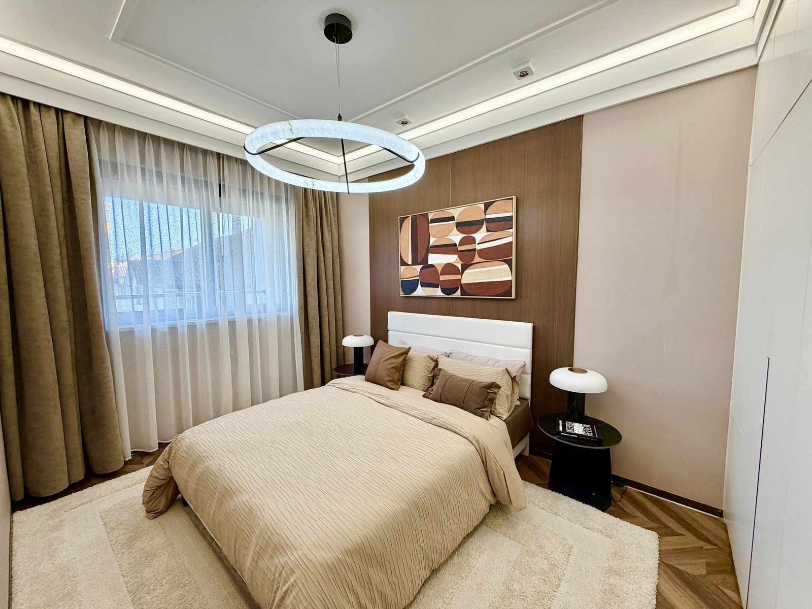 stylish bedroom area of of 4 Bedrooms At ONLYOU Elgeyo Apartments In Kilimani