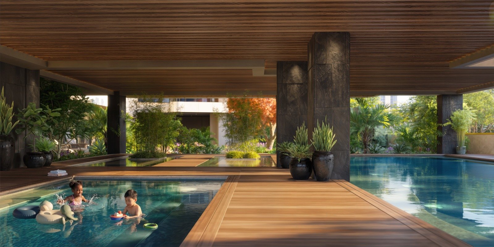swimming pool of 4 Bedrooms At Seasons Apartments And Duplexes In Riverside