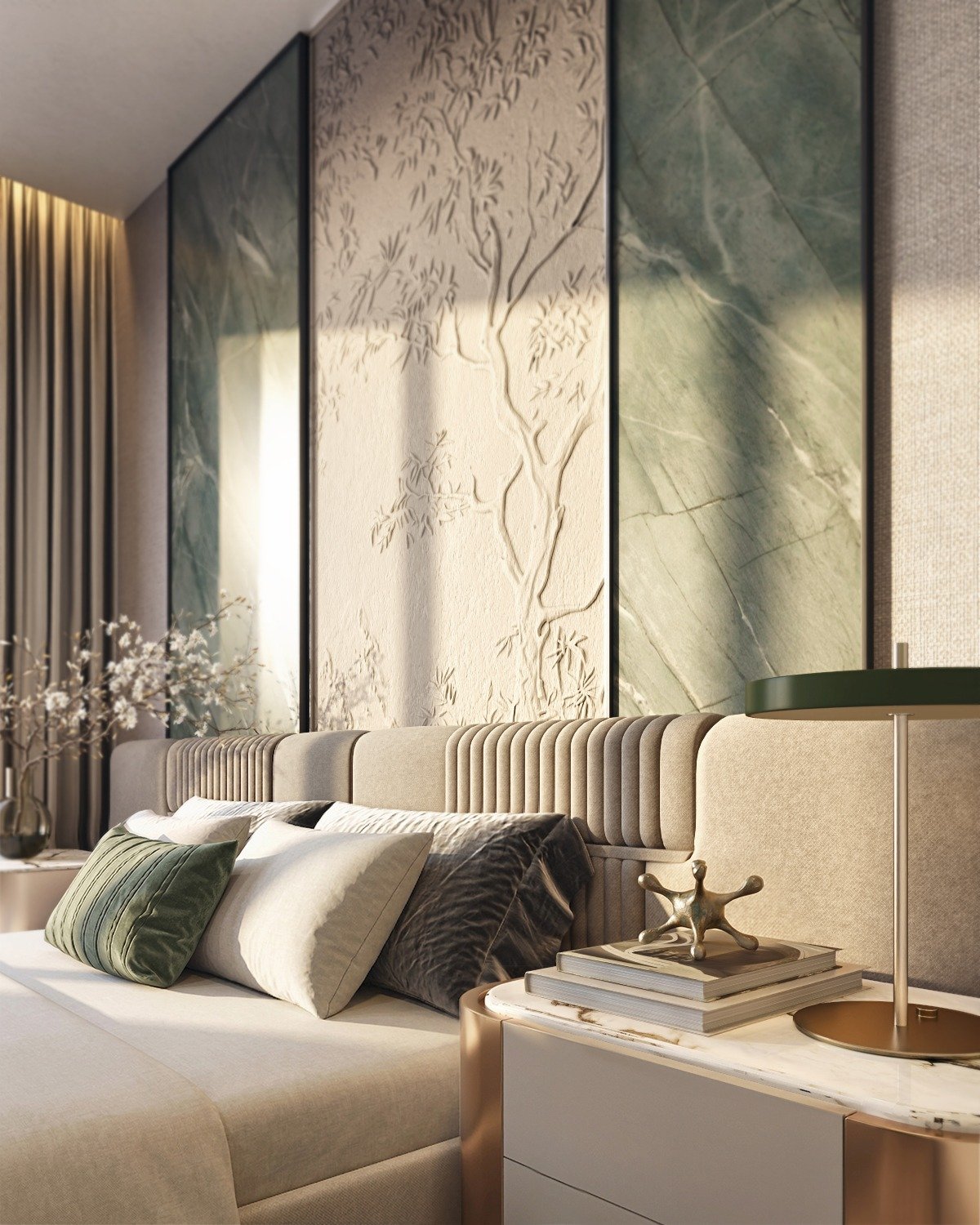 Elegant Living room of 4 Bedrooms At Seasons Apartments And Duplexes In Riverside