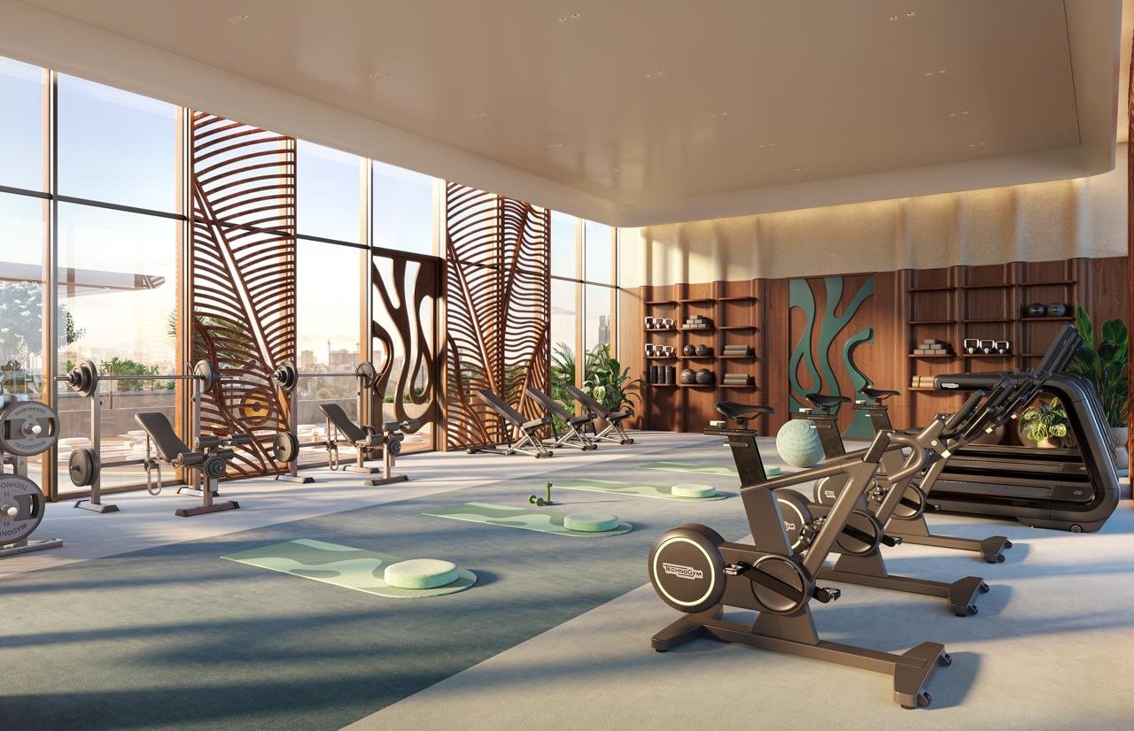 Well designed gym area of 3 bedrooms at Ivy Myst Residence In Kileleshwa