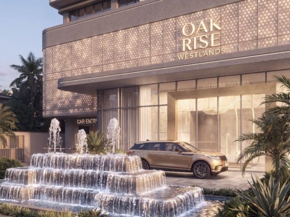 Modern pick up and drop off point At oak rise residency in westlands