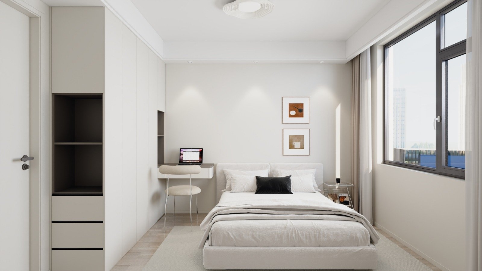 Elegant bedroom area of 2 bedrooms at Casa Rina Heights In Westlands