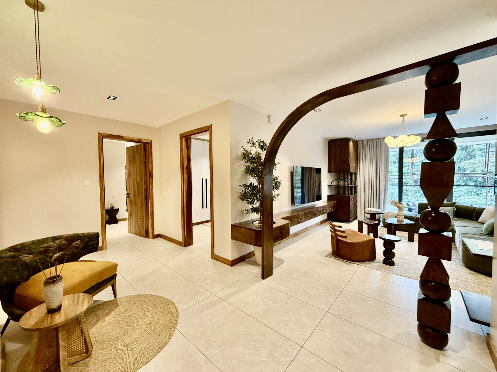 View of living room area of at Forest View Residences In Westlands