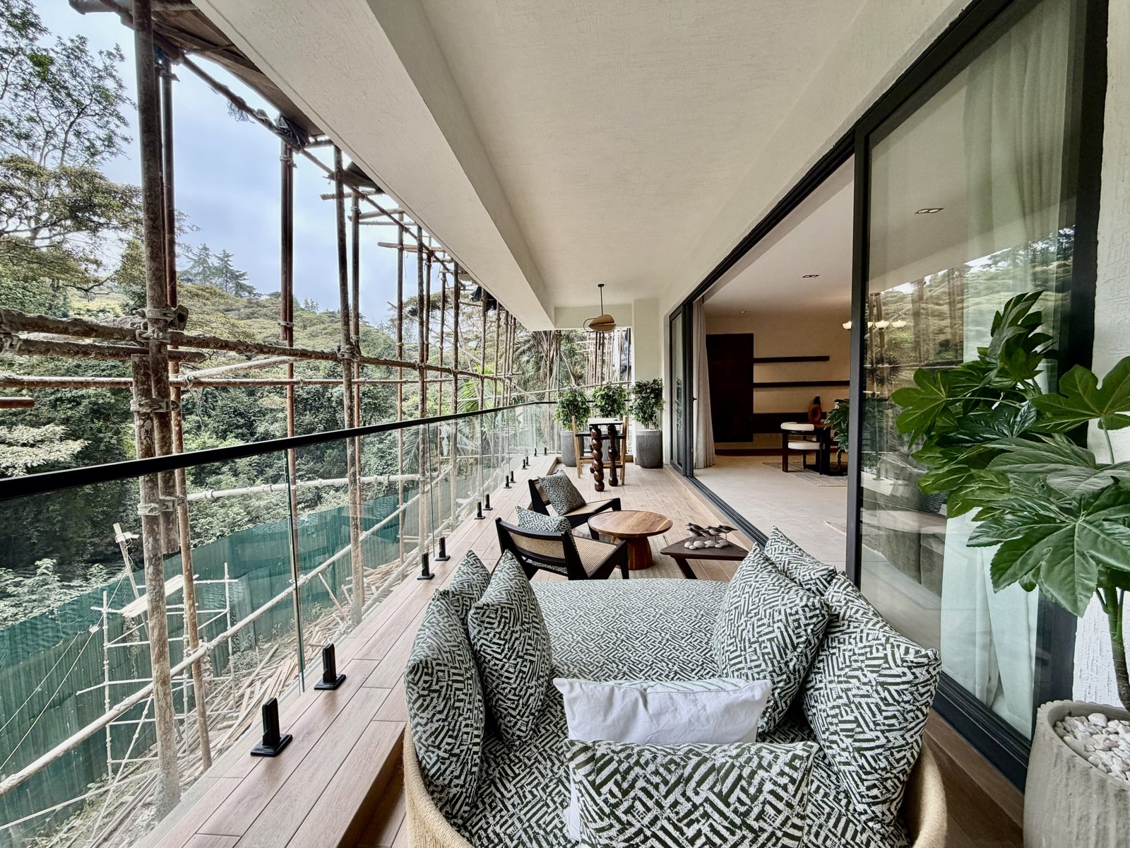 Elegant balcony area of 3 bedrooms at Forest View Residences In Westlands