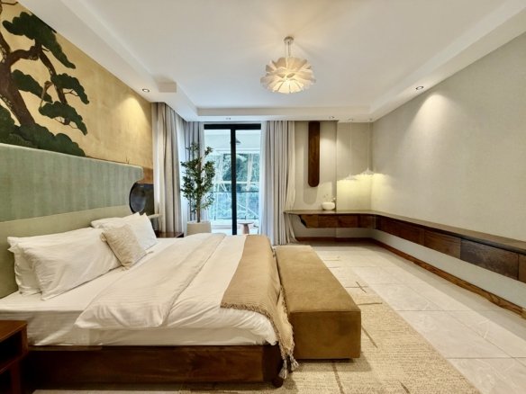 elegant master bedroom at Forest View Residences In Westlands