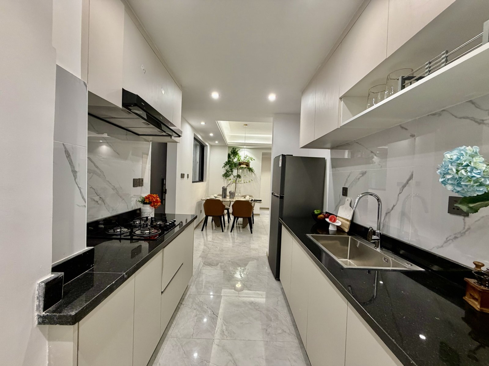 Kitchen area side view of 2 bedrooms at Dolca Vita Oasis Apartments In Westlands