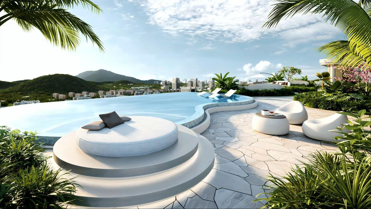Swimming pool of 4 bedrooms at Amani Residence Apartments In Westlands