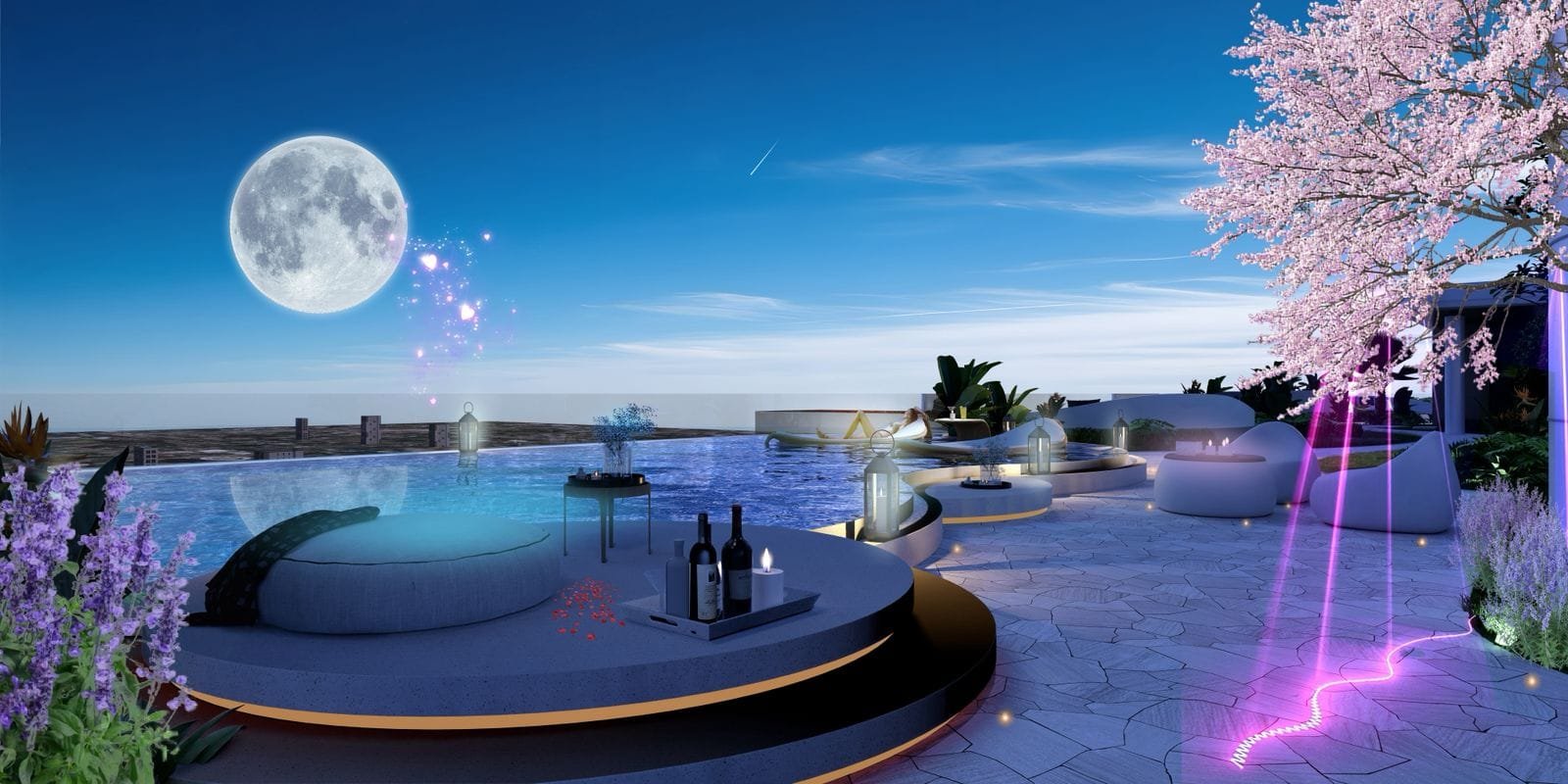 Rooftop swimming pool of 4 bedrooms at Amani Residence Apartments In Westlands