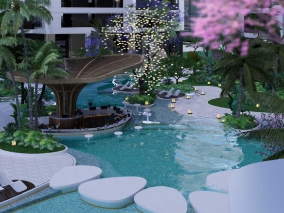 Expansive Fountain area of 3 bedrooms at Amani Residence Apartments In Westlands