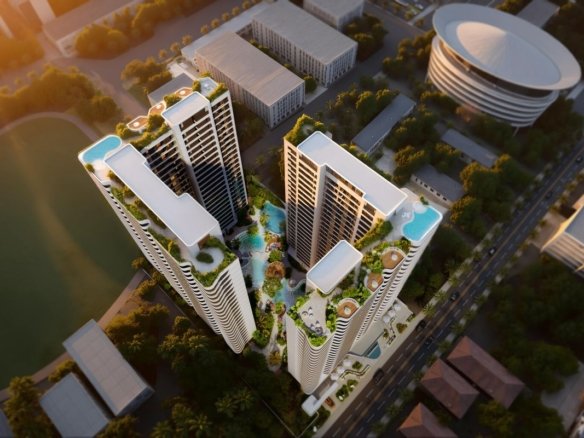 Exterior top view at Amani Residence Apartments In Westlands