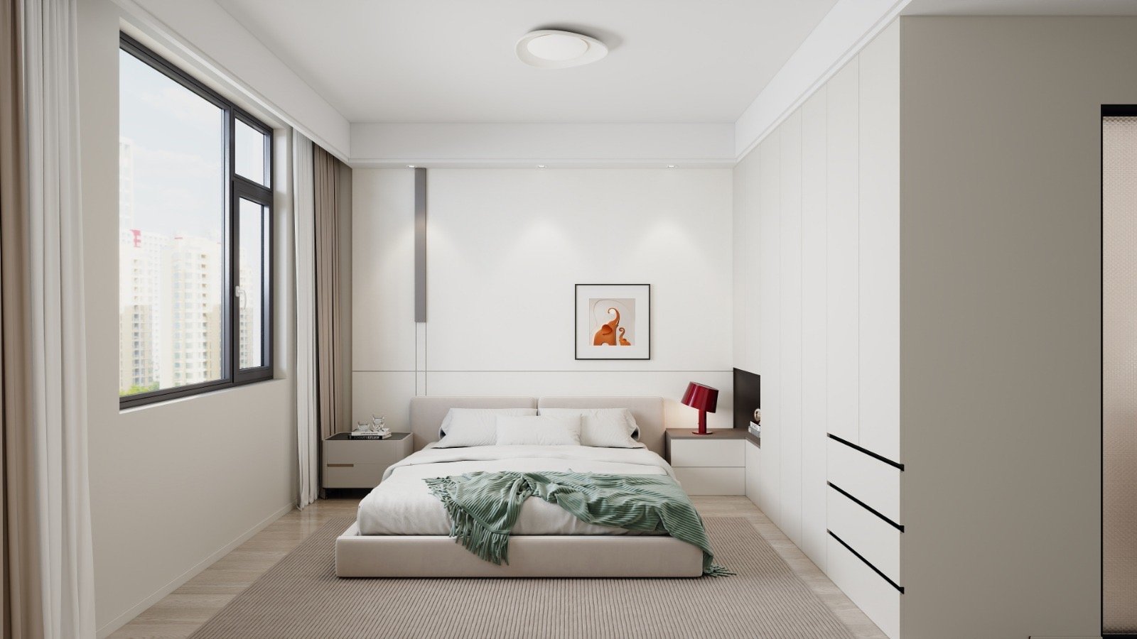 Master bedroom area of 2 bedrooms at Casa Rina Heights In Westlands