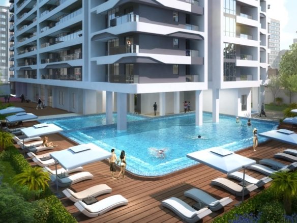 High end Swimming pool area of 3 bedrooms at Brookside One Residency Apartments In Westlands