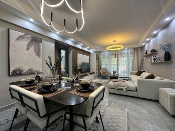 Elegant Living room area of 2 bedrooms at San Remo Heights In Westlands