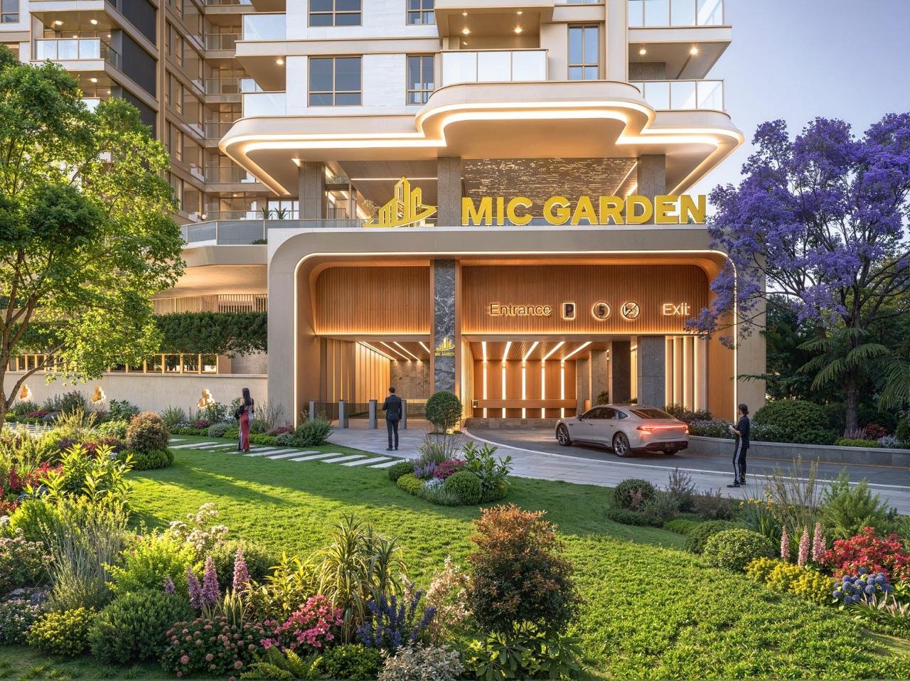 Modern design entrance at MIC Garden Apartments in kileleshwa