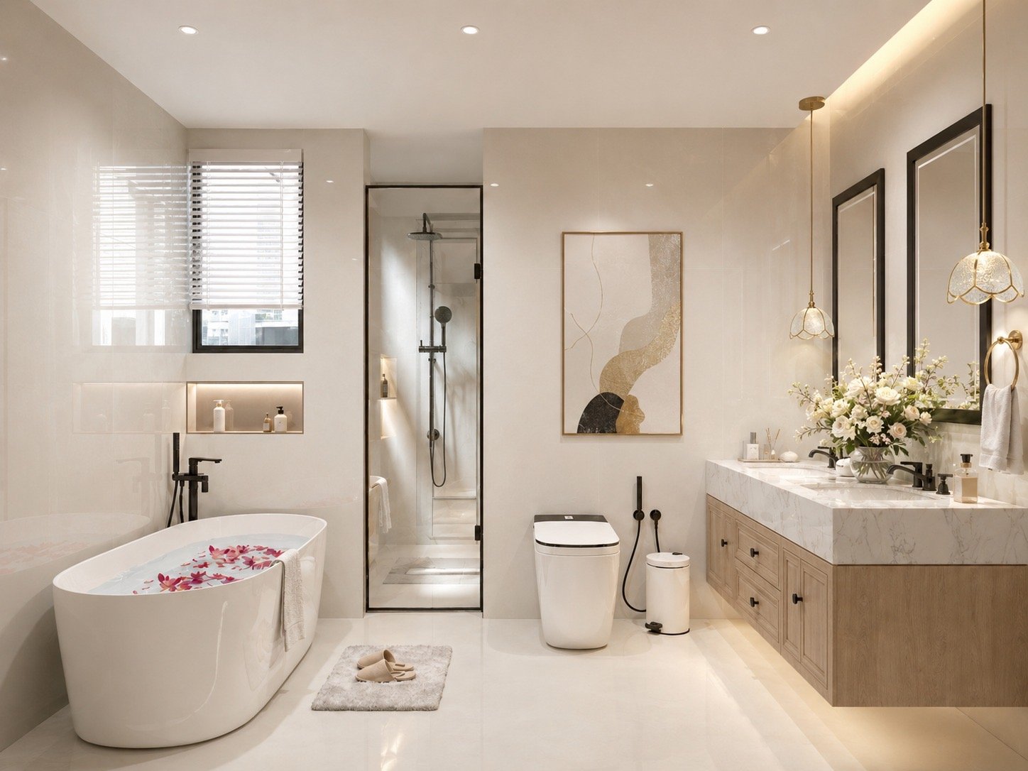 bathroom of 3 bedrooms at Riverside Azure Apartments In westlands