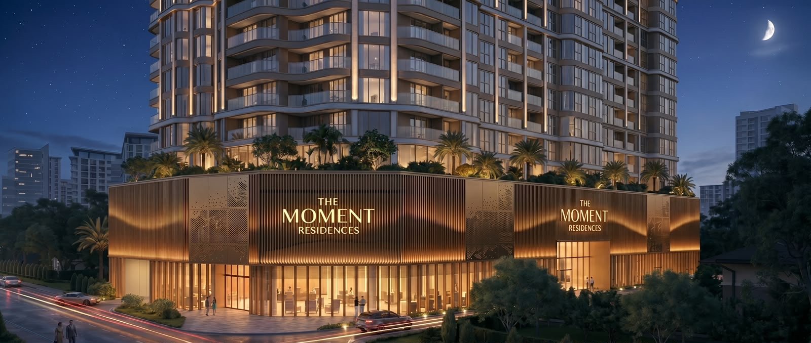 front view at the moment residences in westlands
