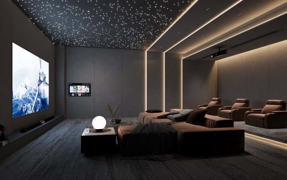 Cinema at Limerence Arbor residency in kilimani