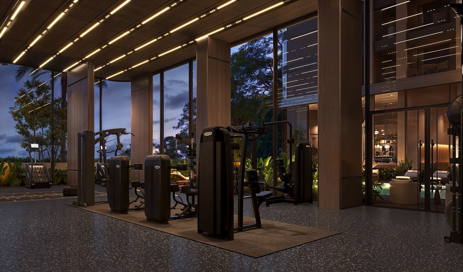 gym equipment at the moment residences in westlands