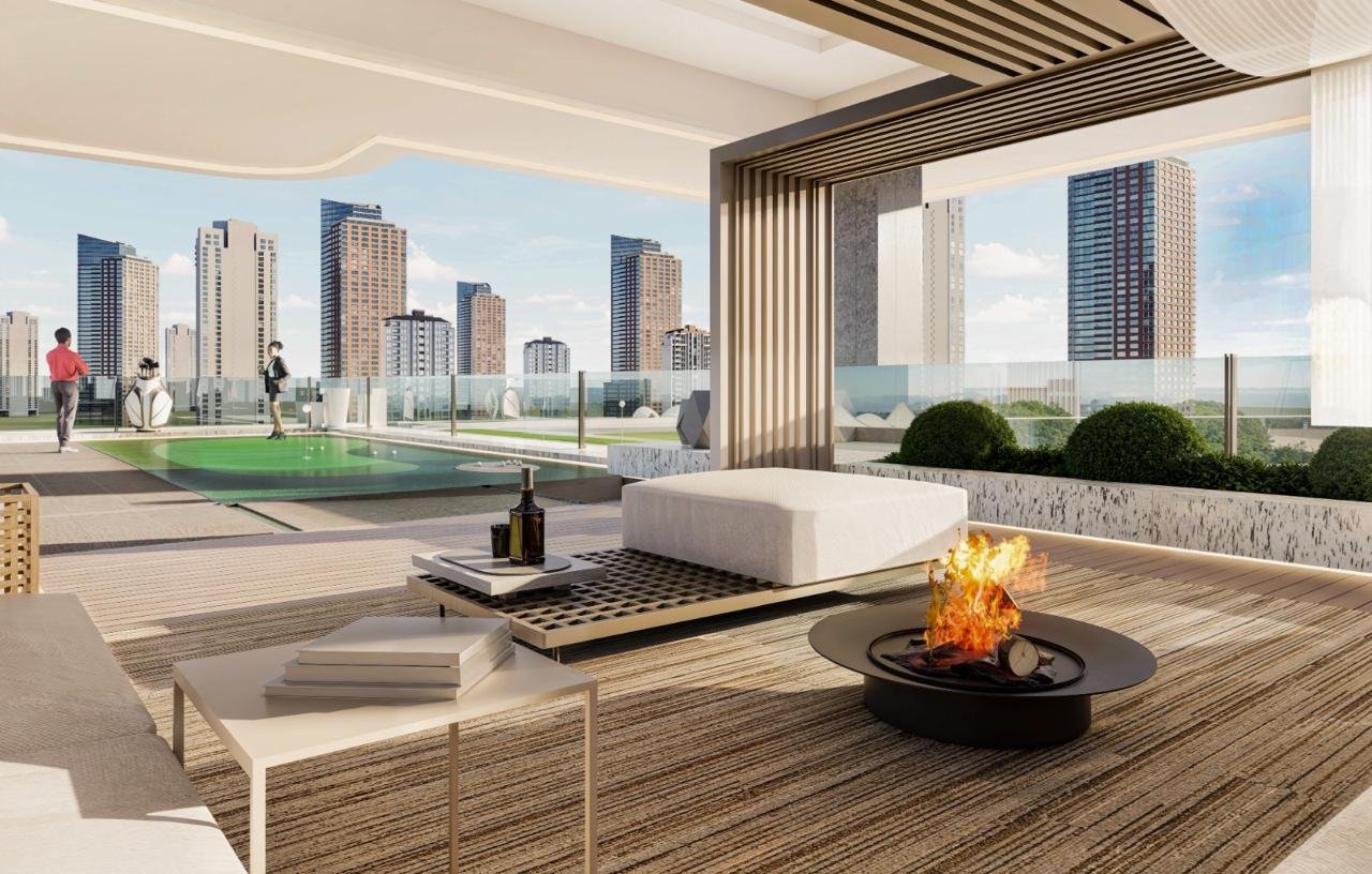 Rooftop sitting area at MIC Garden Apartments in kileleshwa